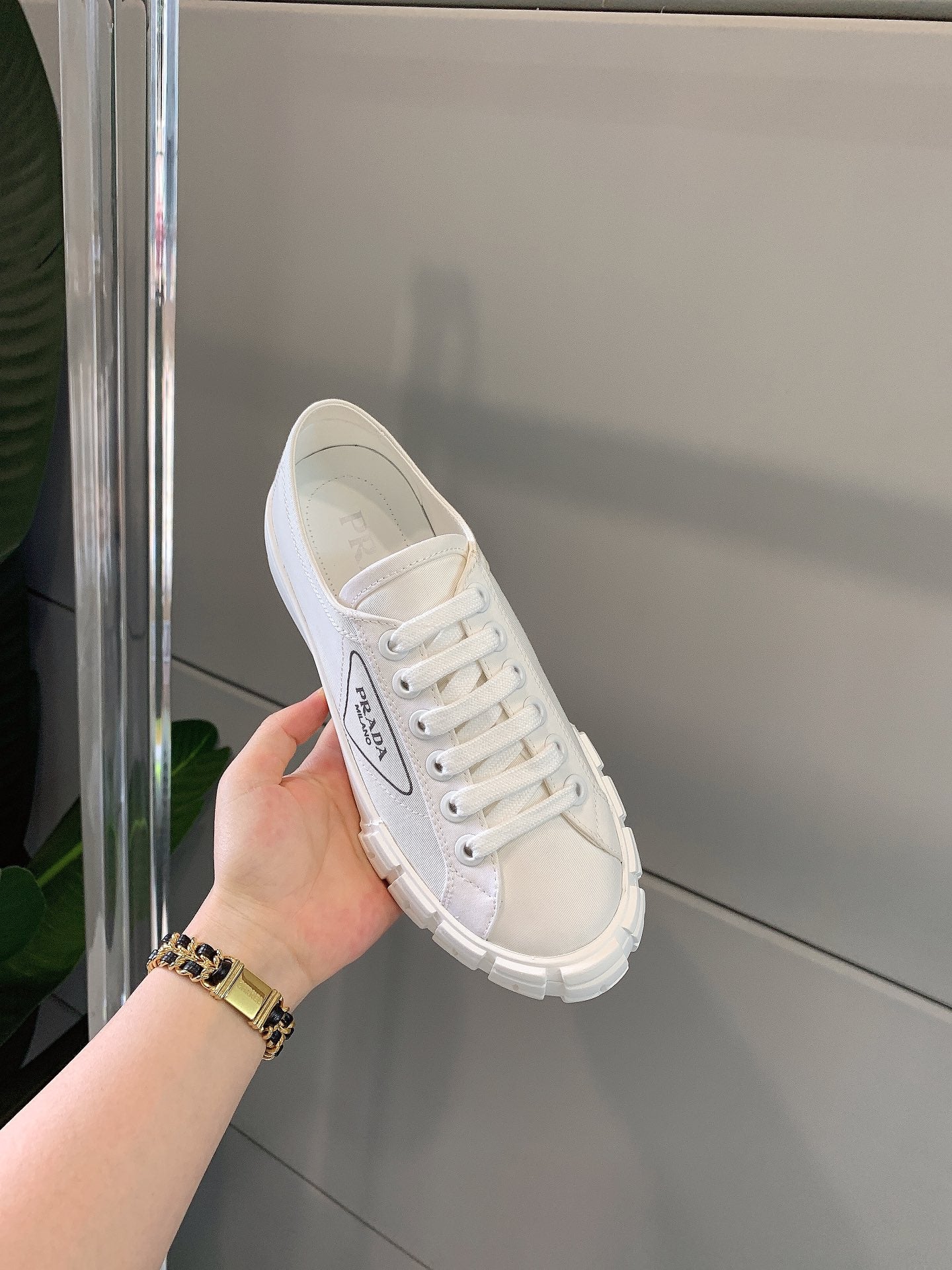 Prada - Белые кроссовки - Кеды - Повседневная обувь