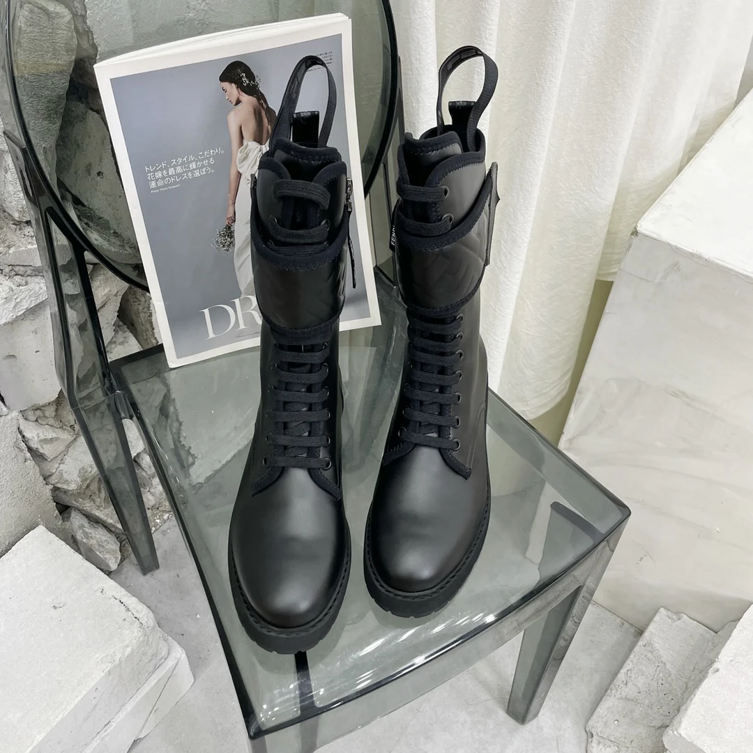 Fendi - Ботинки на шнуровке - Модель с анатомической формой 