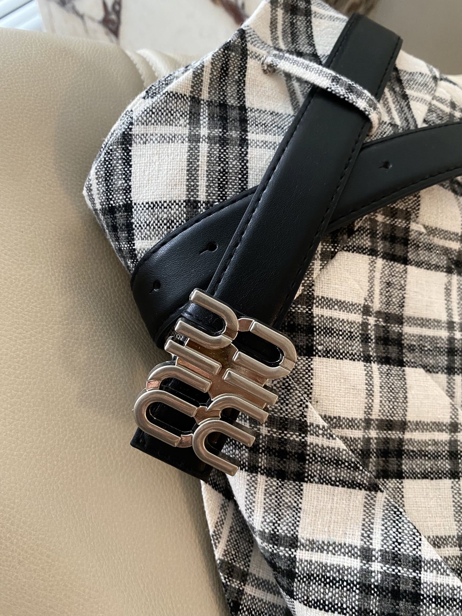 Miu Miu - 2404 - 24ss Весна/Лето Miu - Мини-юбка в клетку