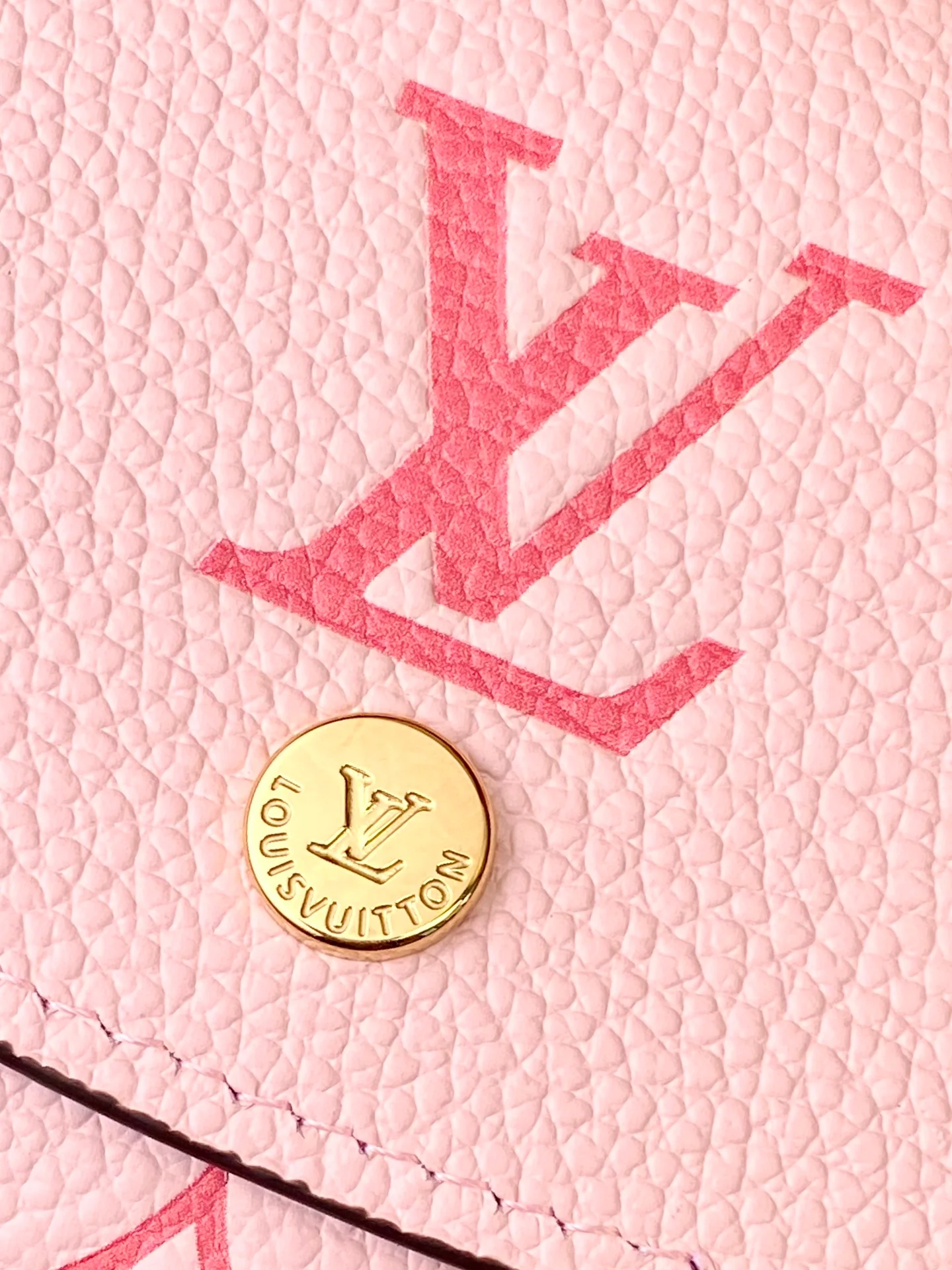 LV-m60688-Короткий кошелек-Розовый