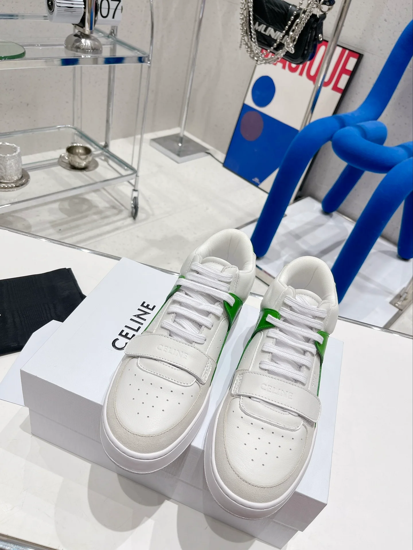 Повседневные туфли Celine с цветовыми блоками - размеры 35-39-40 (изготовление на заказ)