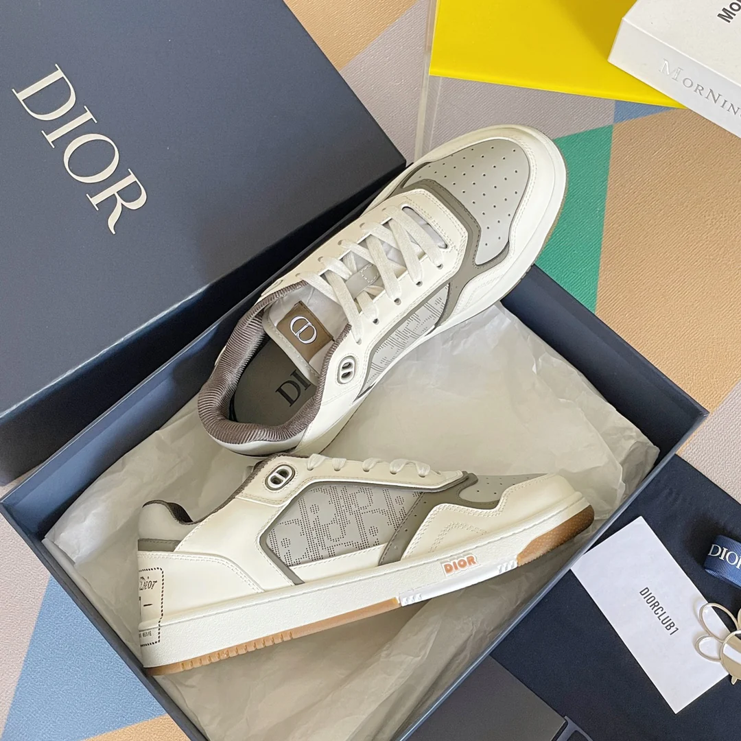 Кроссовки Dior серии B27 - повседневные спортивные кроссовки - для пар - серые