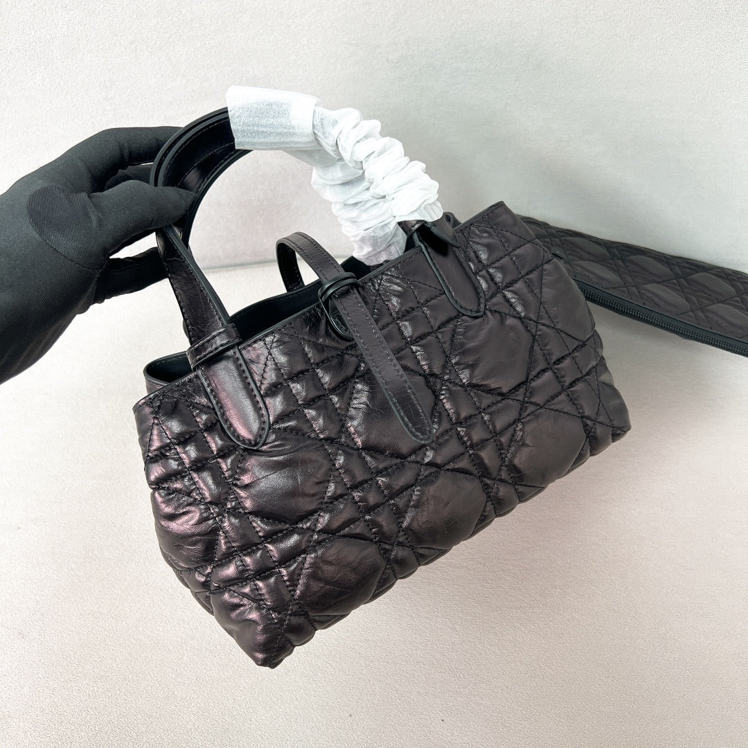 Dior Toujours - Вощеная кожа - Маленький размер - Черный