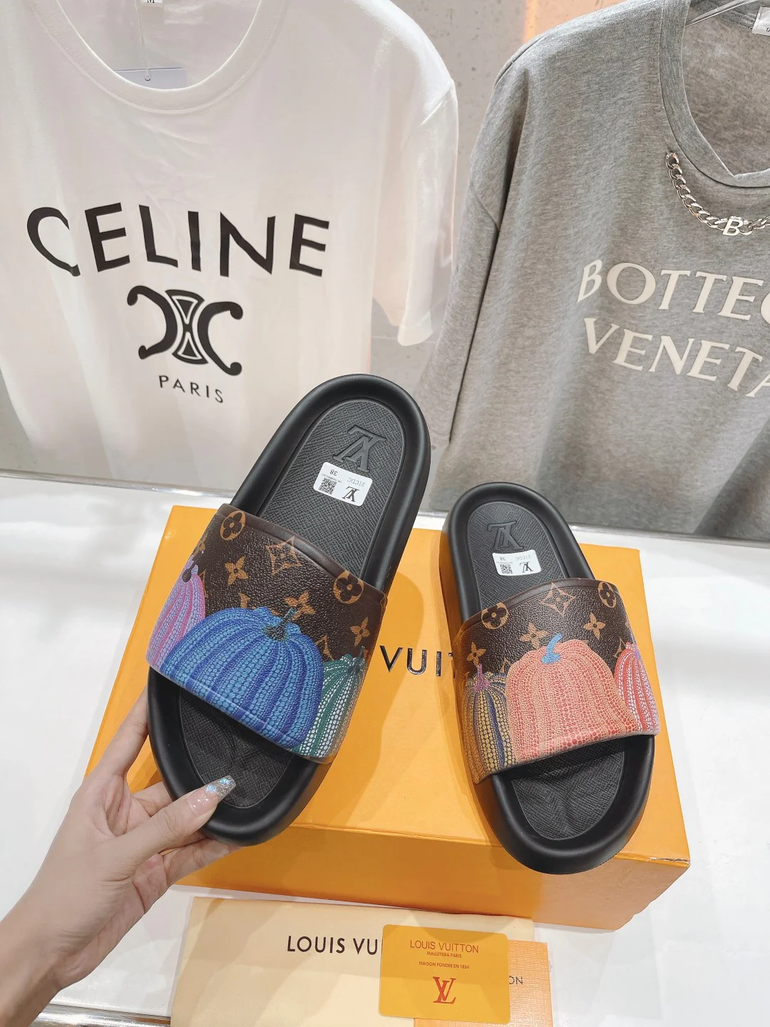 Новинка весны/лета 2023 года - Повседневные пляжные сандалии без шнурков - Тыквенный узор