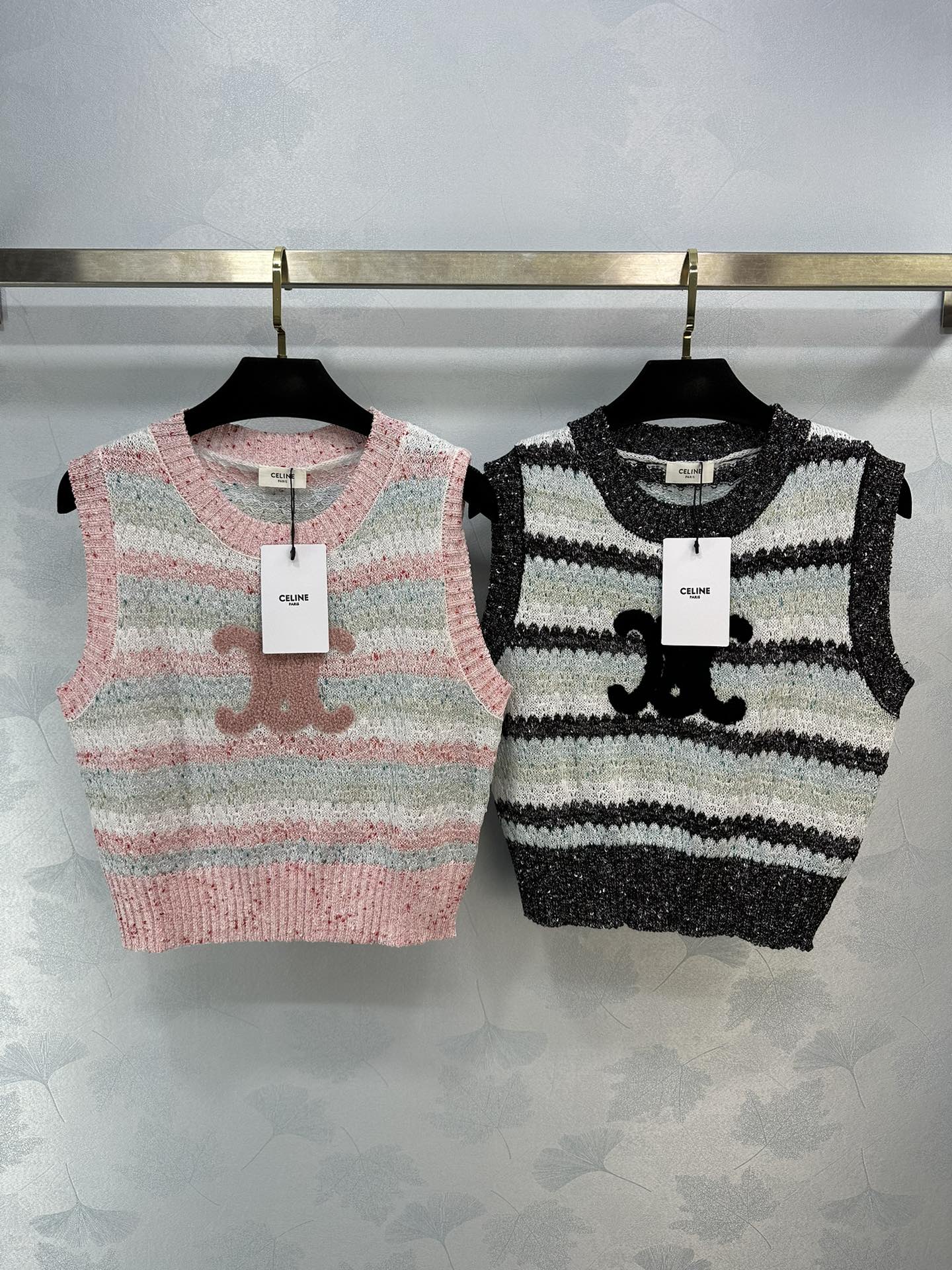 Celine - 2404 - 24 Новый вязаный жилет для ранней весны - Два цвета