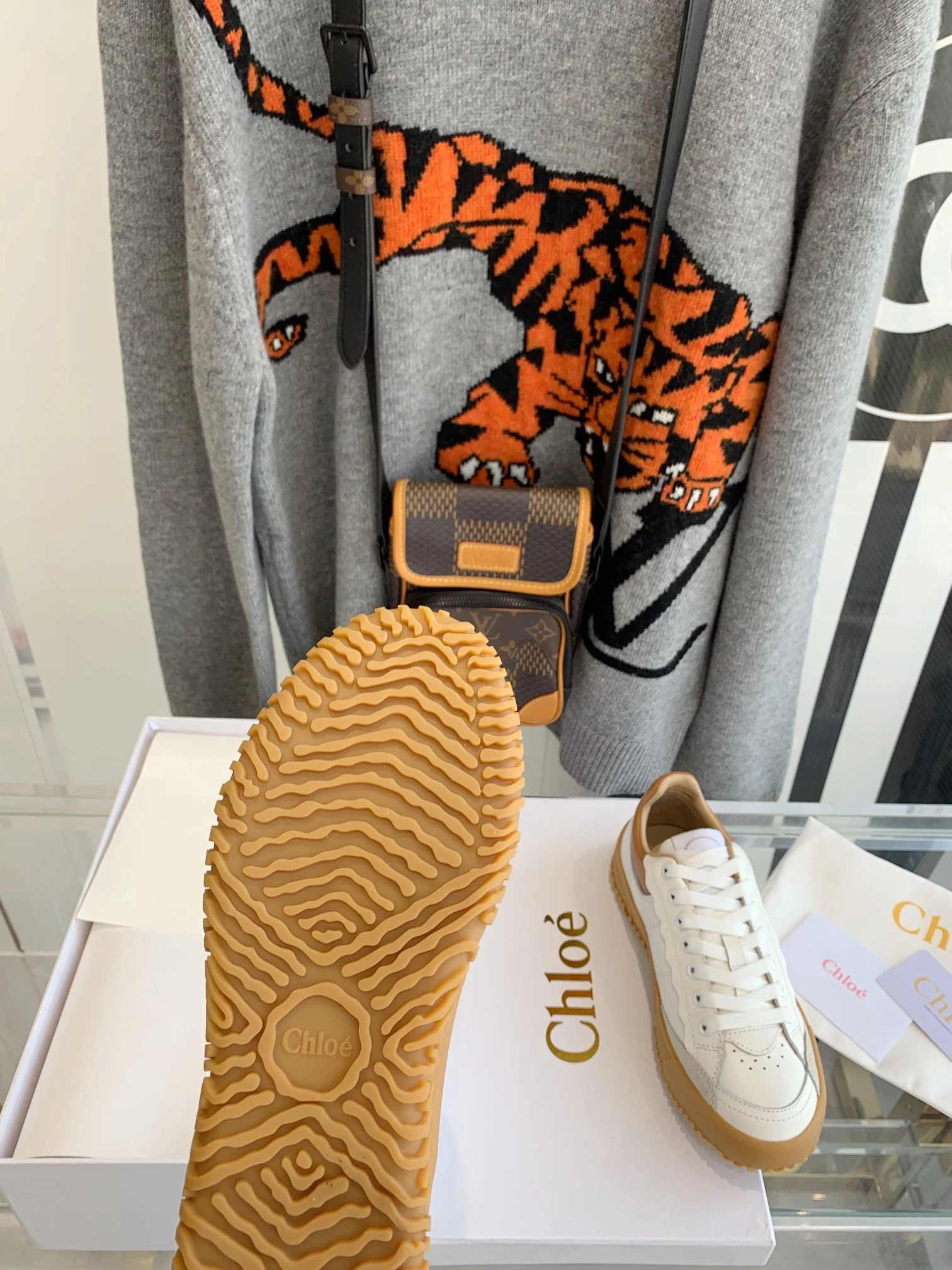 Chloe - Белые кроссовки - Кроссовки на платформе - Повседневная обувь