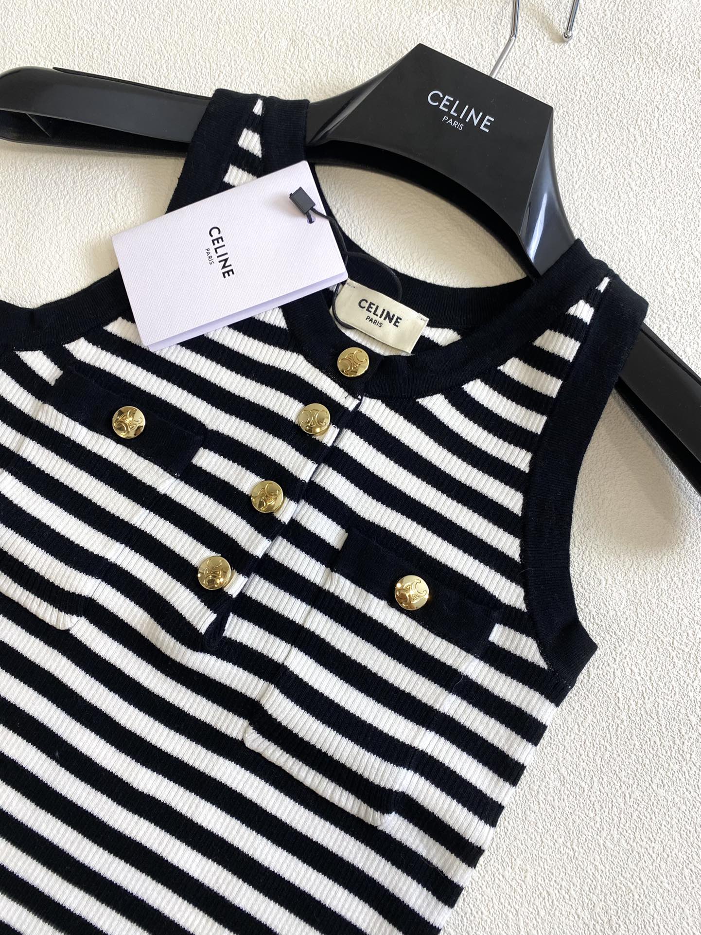 Вязаный жилет Celine-2404 ?Ранняя весна?, новинка, черный.