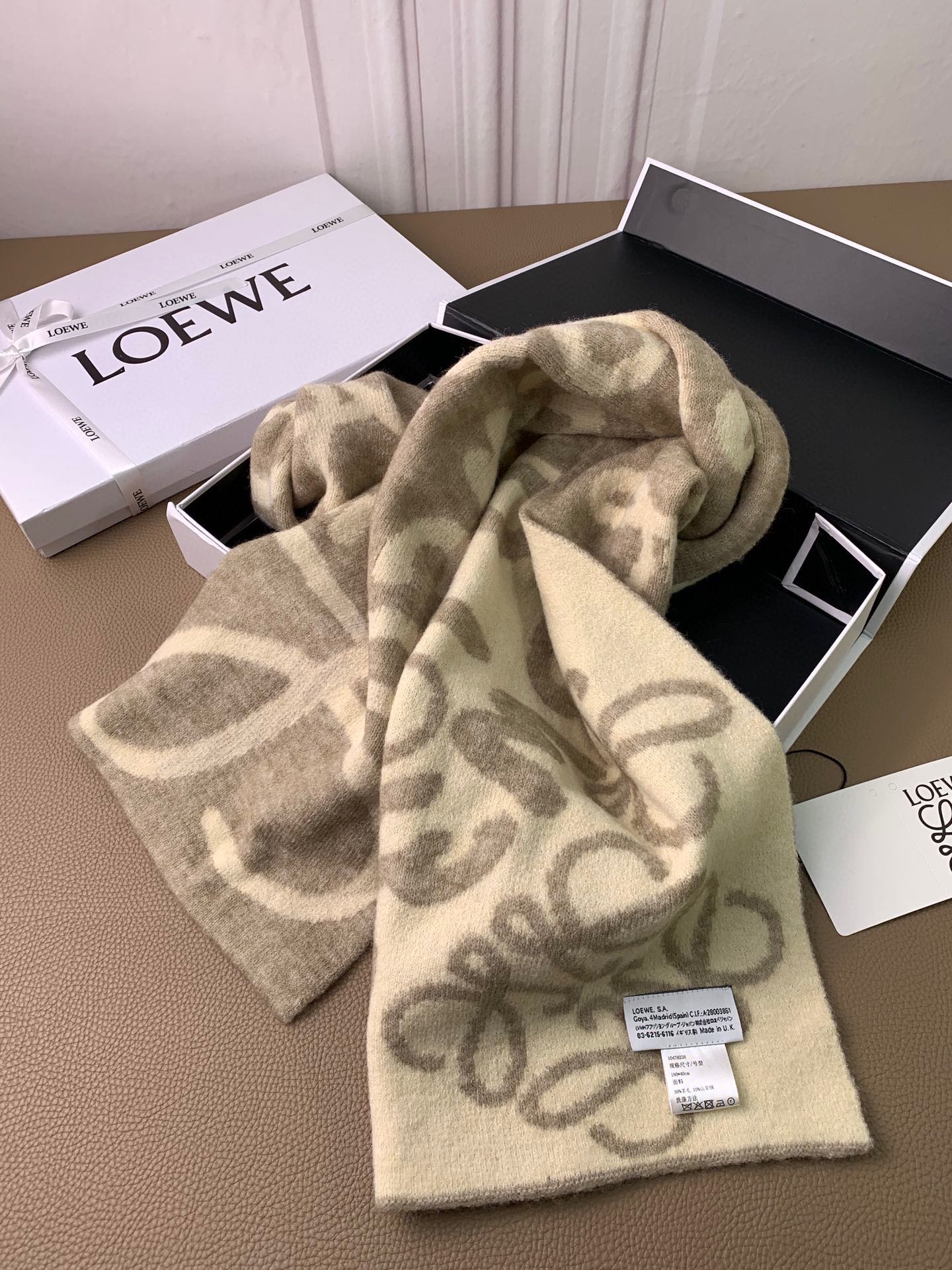 Кашемировый жаккардовый шарф Lolwei - 4 шт.