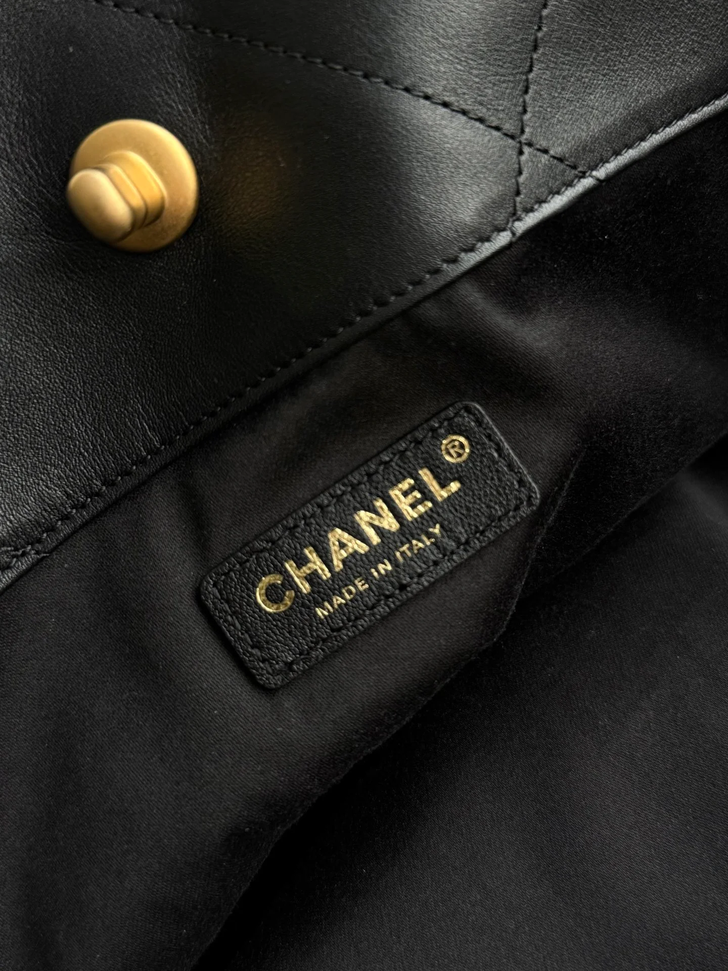 Большая сумка-шоппер 25s - черная