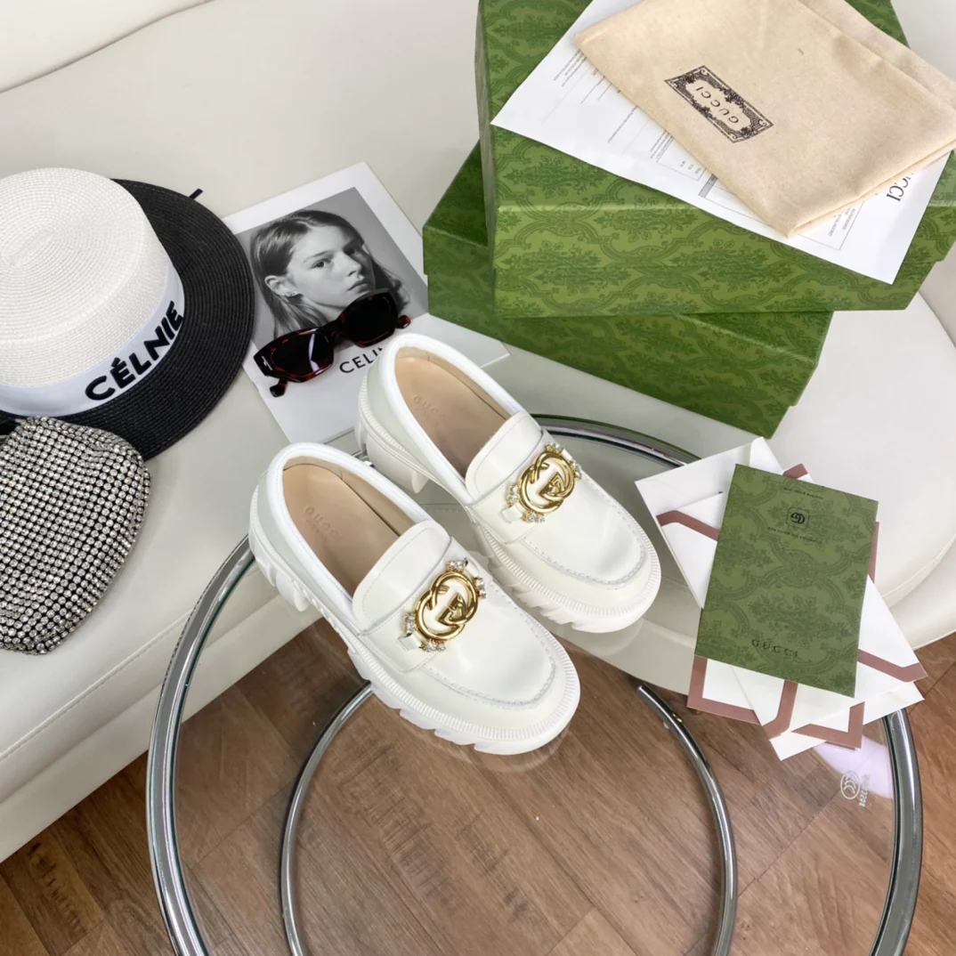 Лоферы Gucci на платформе