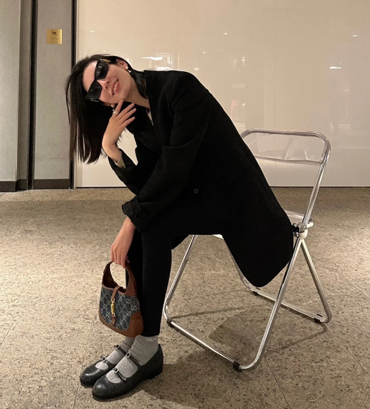 Новинка сезона весна/лето 2023 от Chanel - туфли Мэри Джейн с двойной пряжкой - черные.