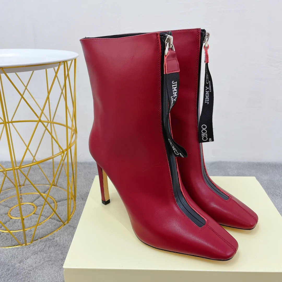 Новинка сезона осень/зима 2022 от Jimmy - Ботильоны на шпильке - Красные