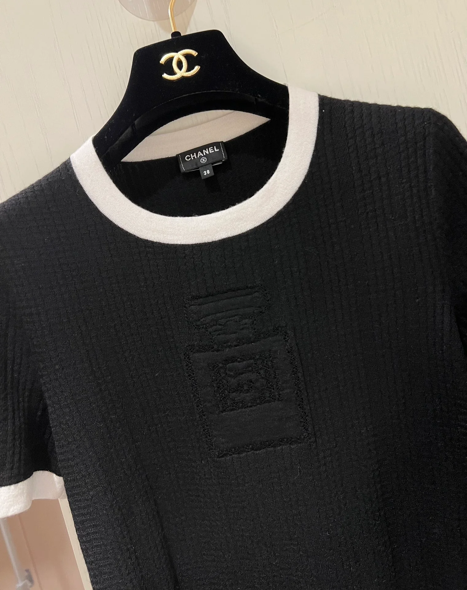 Chanel - 2403 - Вязаный свитер с коротким рукавом