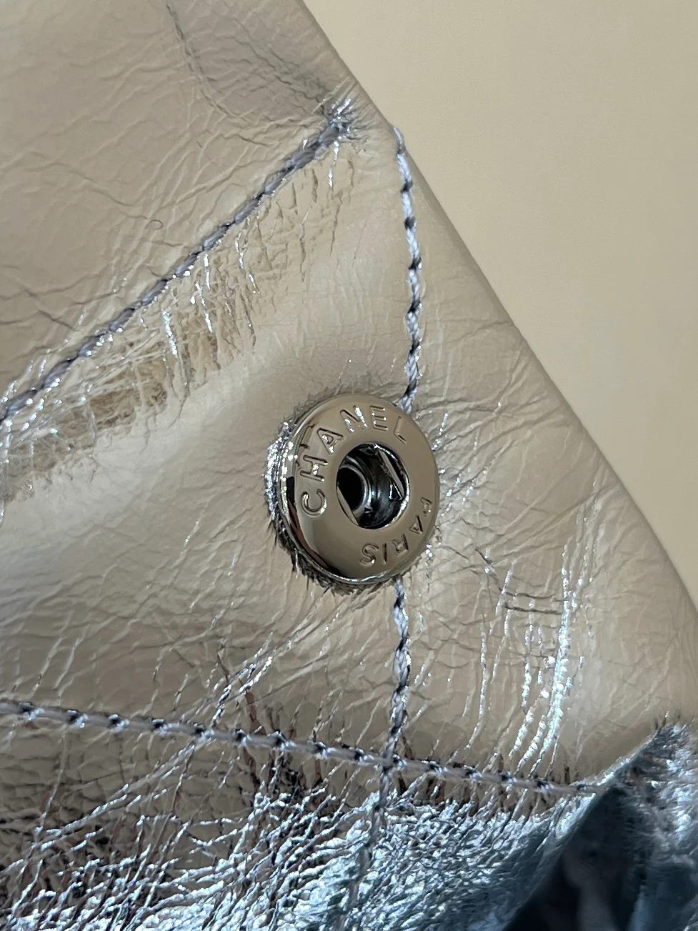 Сумка Chanel 25c 22 - Металлическая кожа - Серебристый