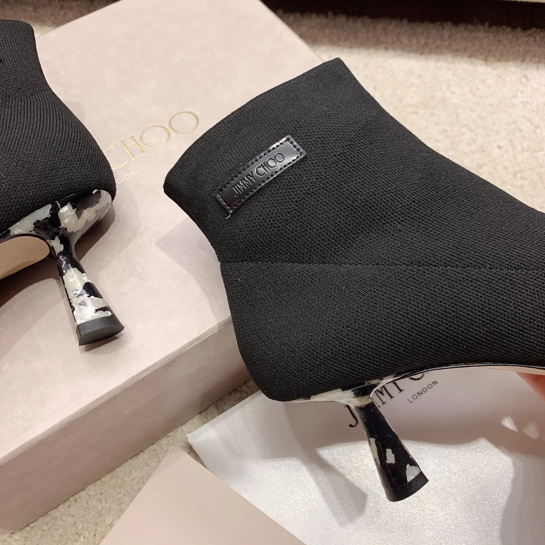 Новинка сезона осень/зима 2022 от Jimmy - Ботильоны на шпильке - Черные - 3