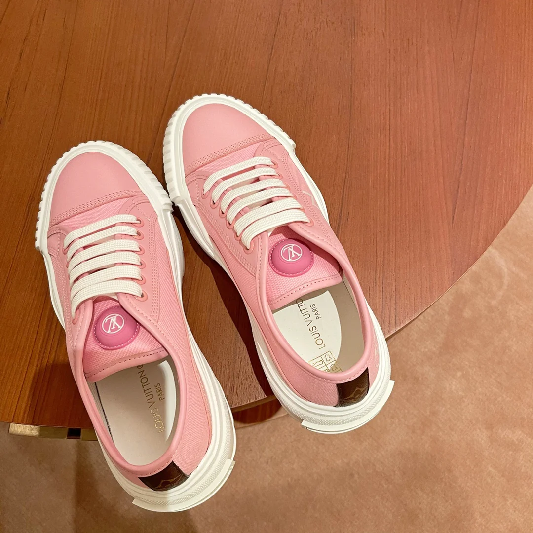 Обувь LV - LV Squad - Весна 2022 - Повседневные туфли на платформе - Розовые