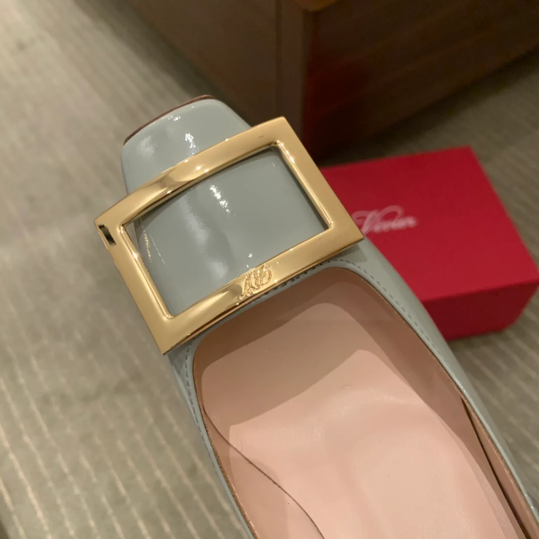 Туфли для автодомов - на высоком каблуке - серые