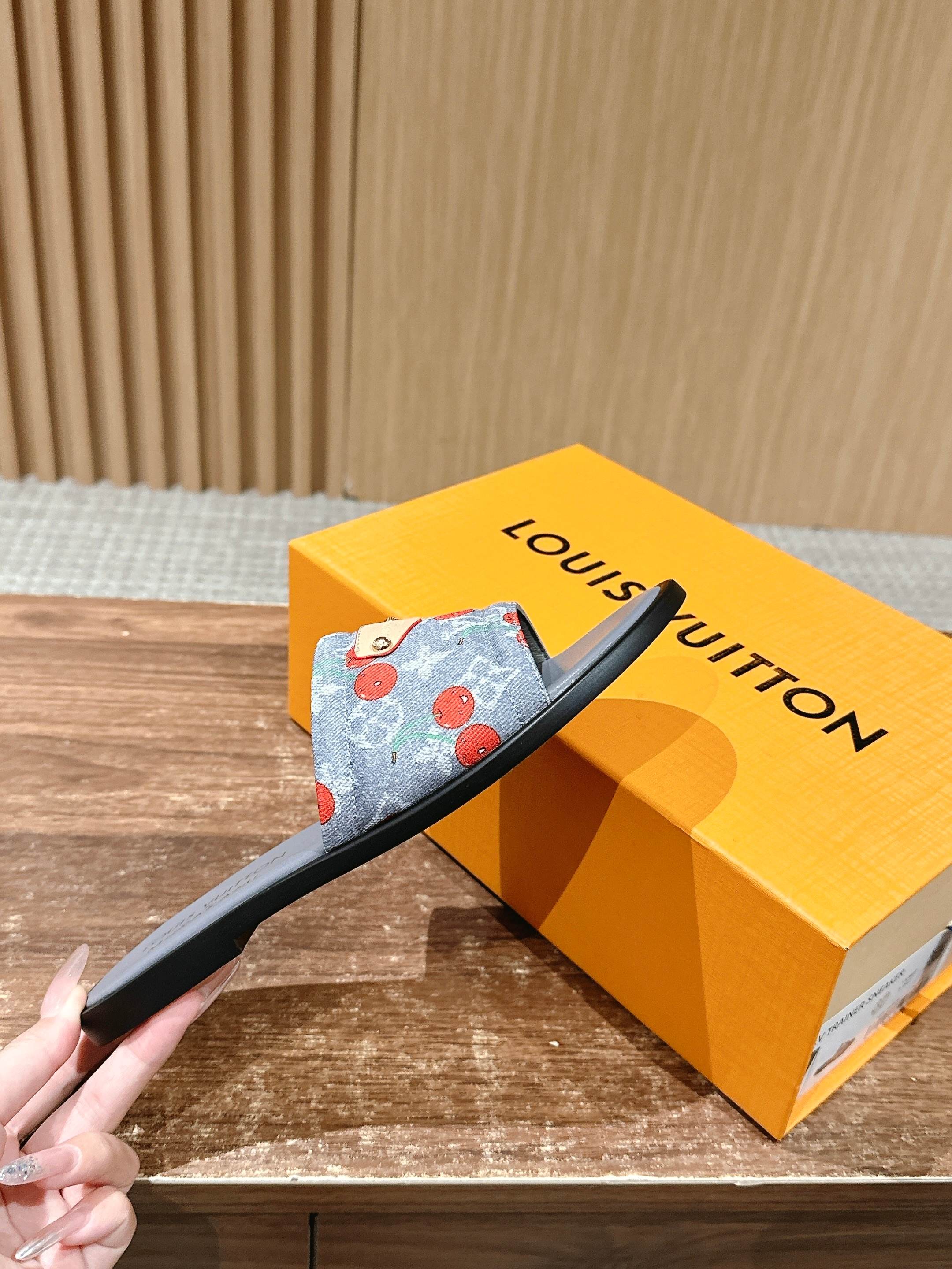 LV - Сандалии на плоской подошве из ретро-серии Такаши Мураками - Серые