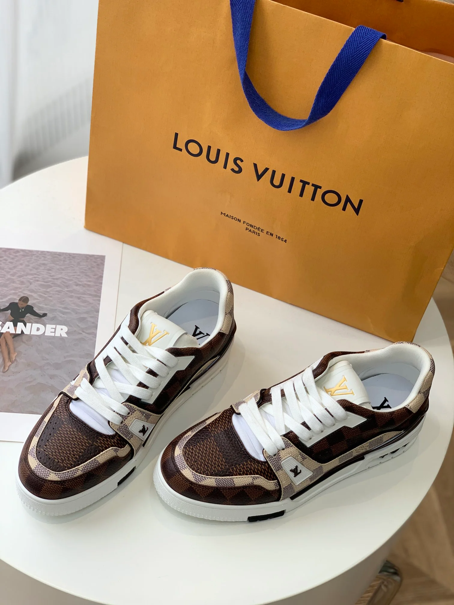 Кроссовки LV Trainer Series - Унисекс - Узор Damier