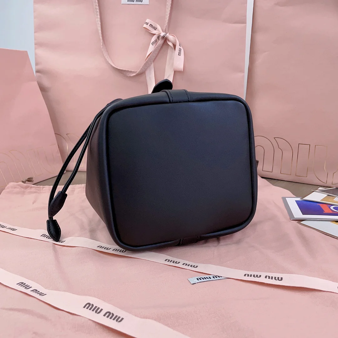 Miu Miu-5be090-Premium Calfskin Bucket Bag-1