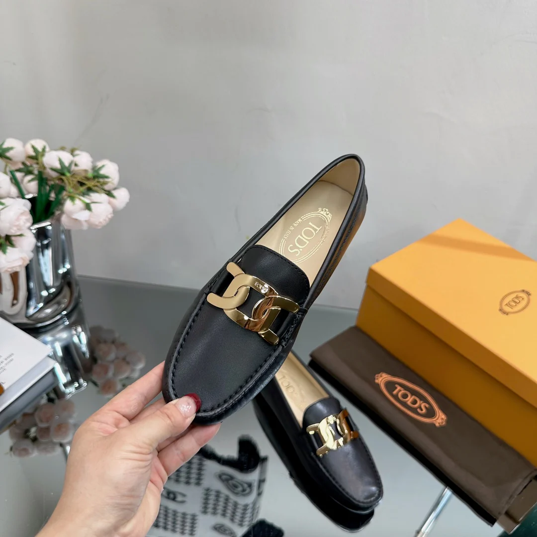 Tods - Лоферы - Металлический черный