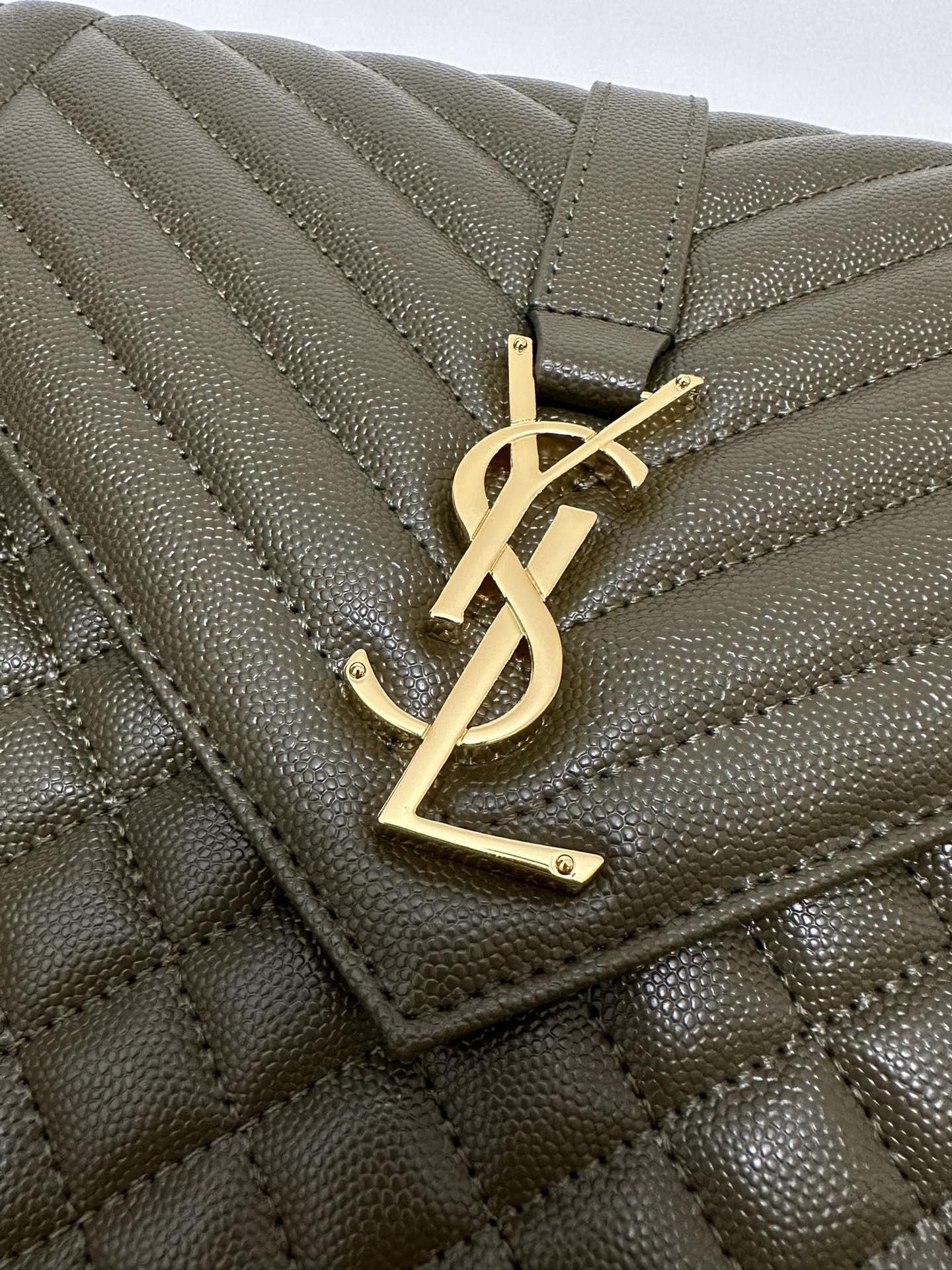 Конверт YSL - темно-зеленый