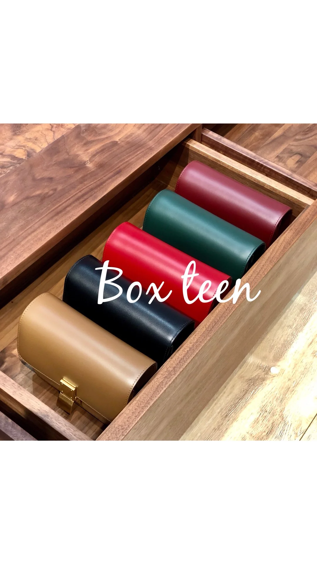 Сумки Celine Box-Tteen из полированной телячьей кожи - изображение из коллекции