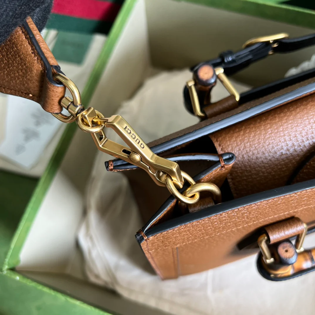 Сумка-тоут Gucci с бамбуковой ручкой - 27x24x11 см - 3 шт.