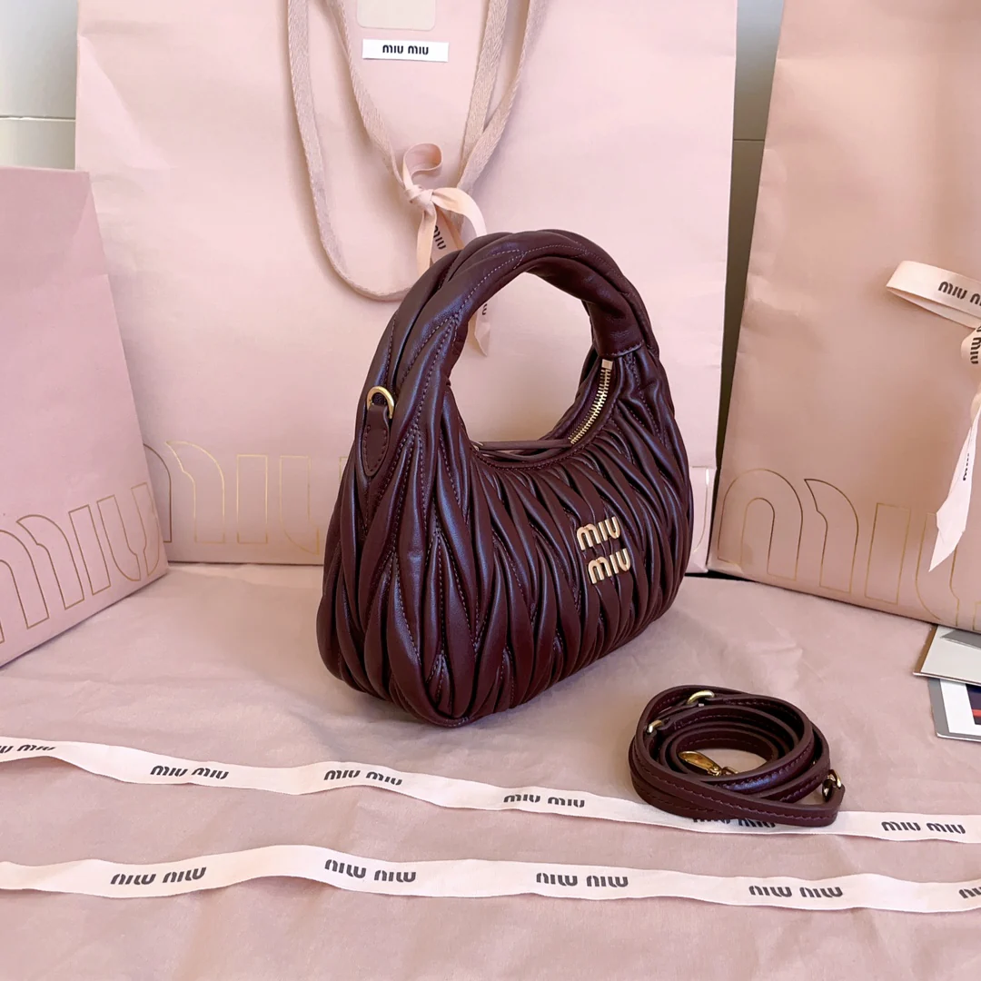 Miu Miu-5bc125-miuwander-сумочка-бордовый