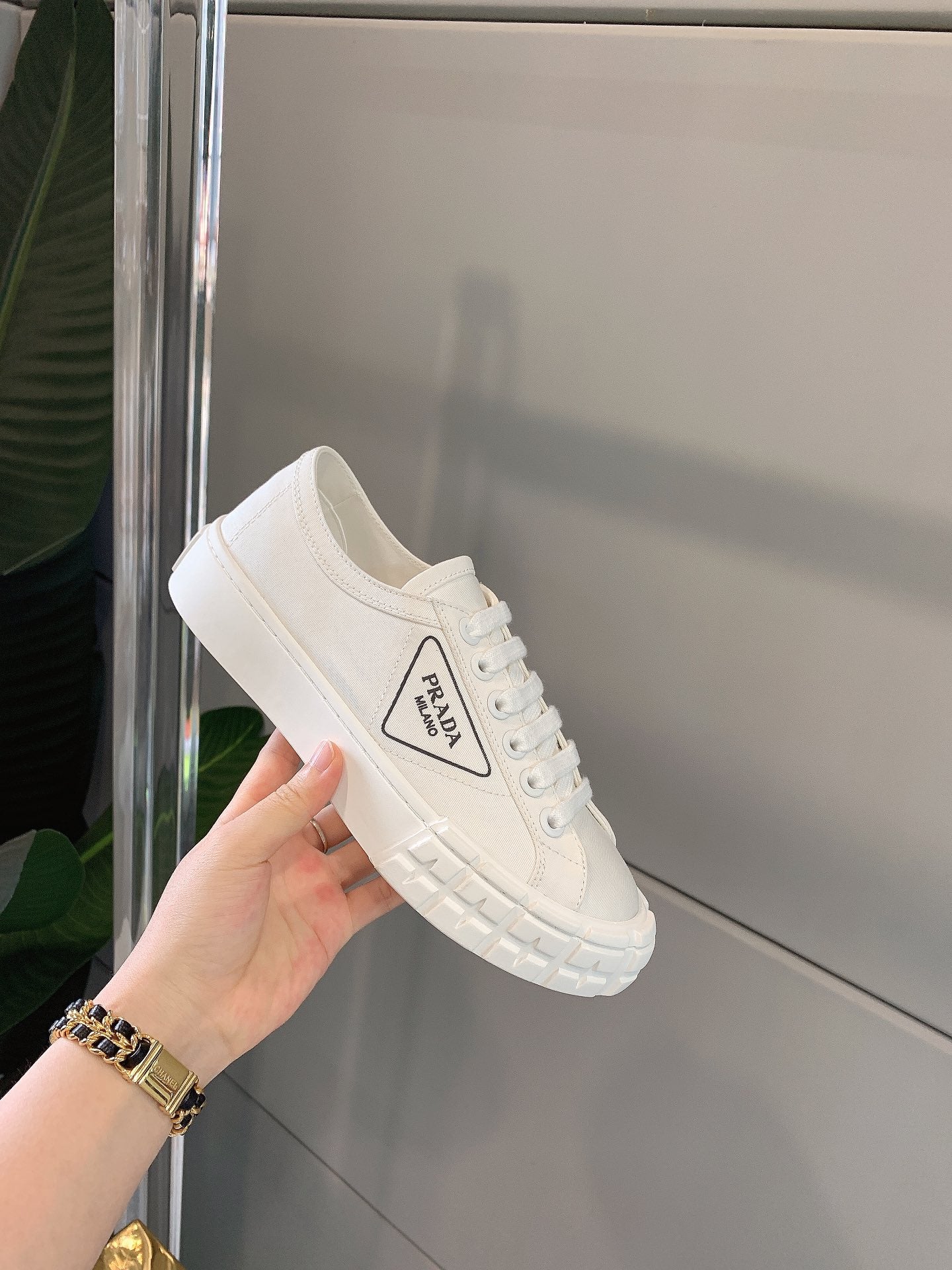 Prada - Белые кроссовки - Кеды - Повседневная обувь