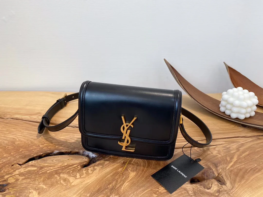 Сумка для тофу YSL Solferino - черная - 18 см