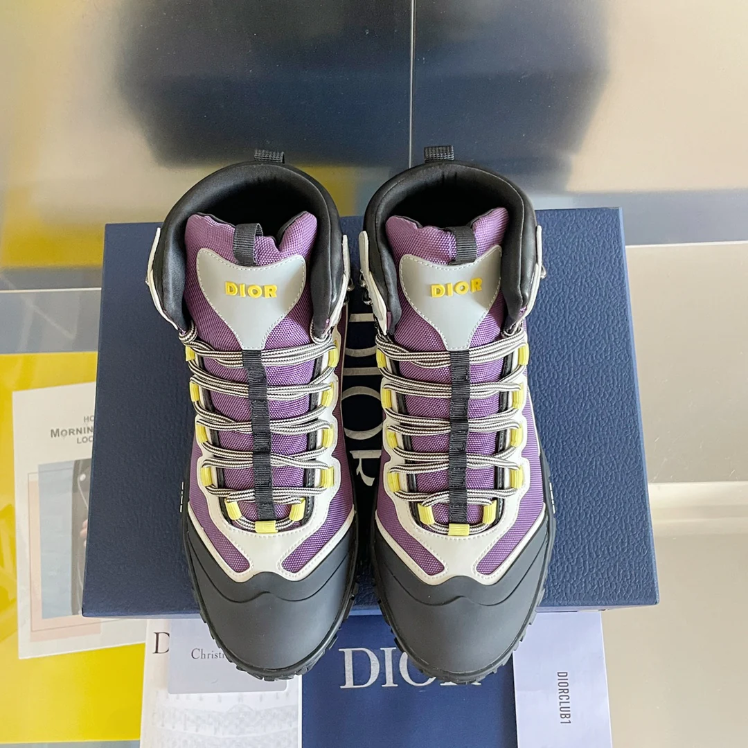 Кроссовки Dior Diorizon Series - Высокие кроссовки - Унисекс - Черно-фиолетовые