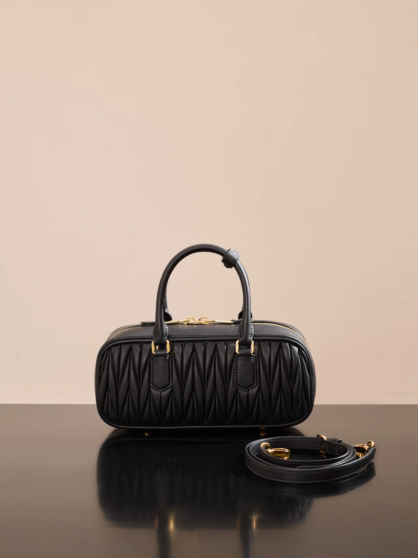 Miu Miu-5bb148m1300-??????-??????-Medium-Black