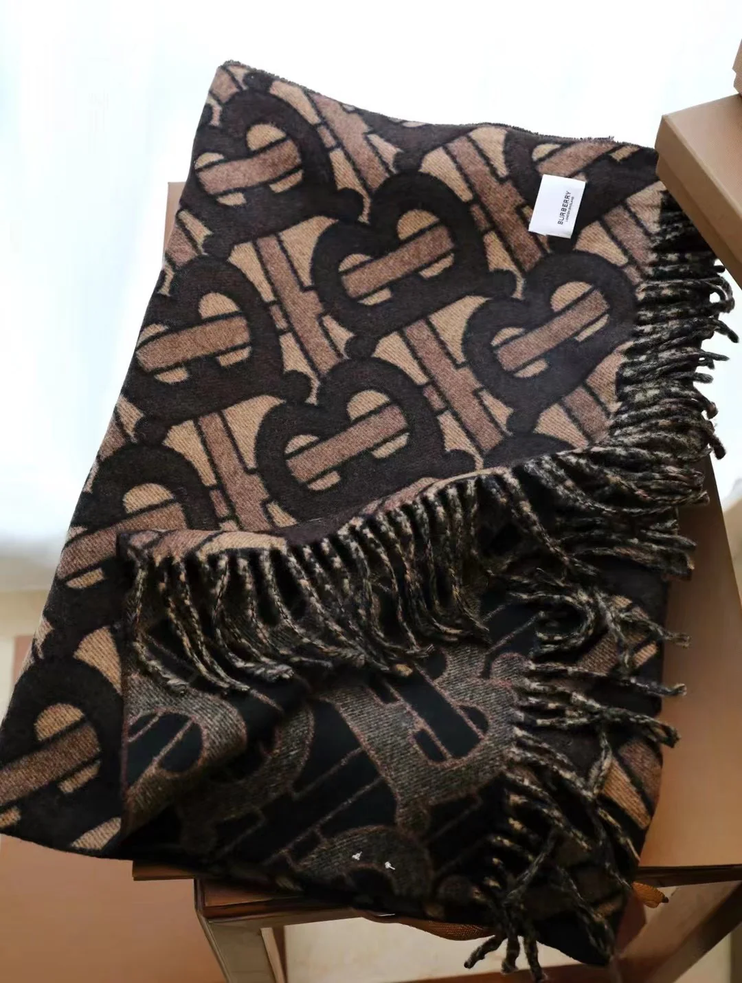 Burberry - Шаль 50-200 см - 100% кашемир