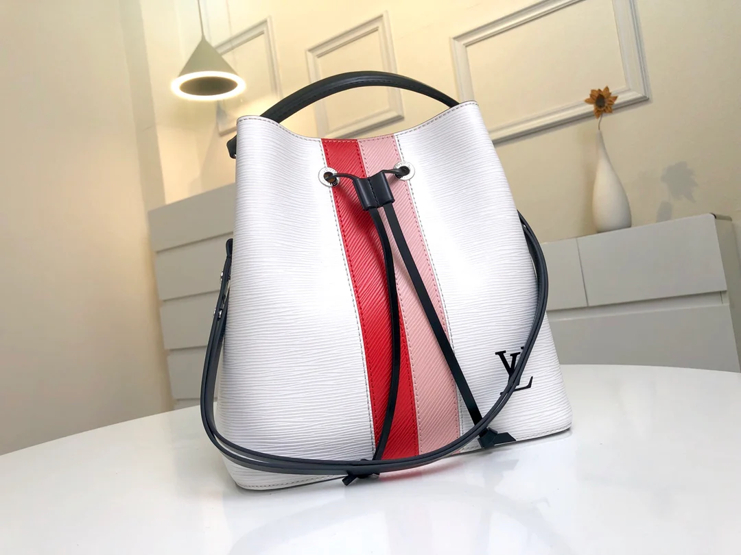 m52163-LV-2018 Осенняя неоновая сумка в белую полоску