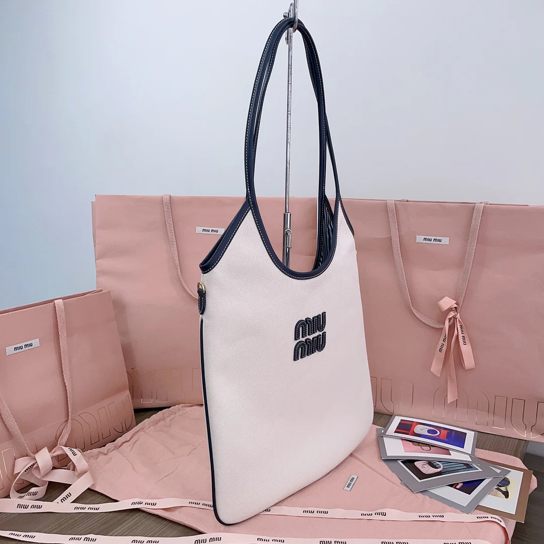 Сумка-хобо Miu Miu-5bg231-ivy из канваса