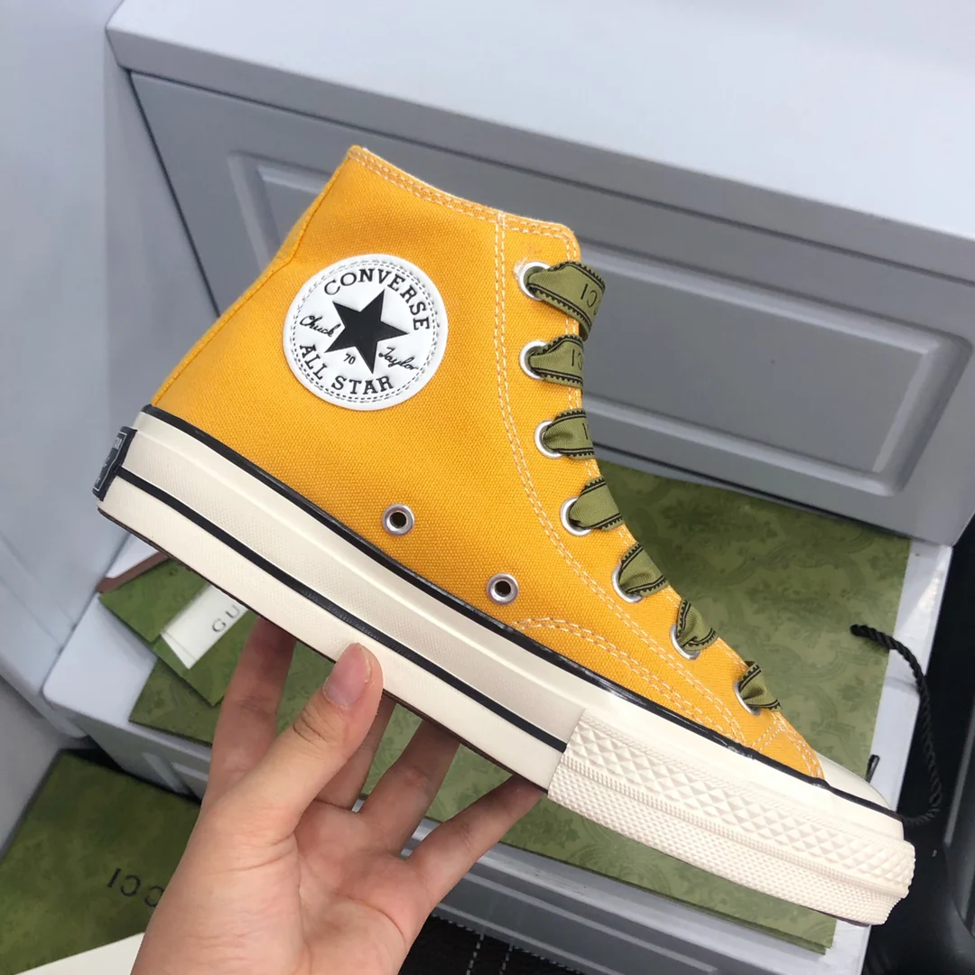 Высокие парусиновые кеды Gucci