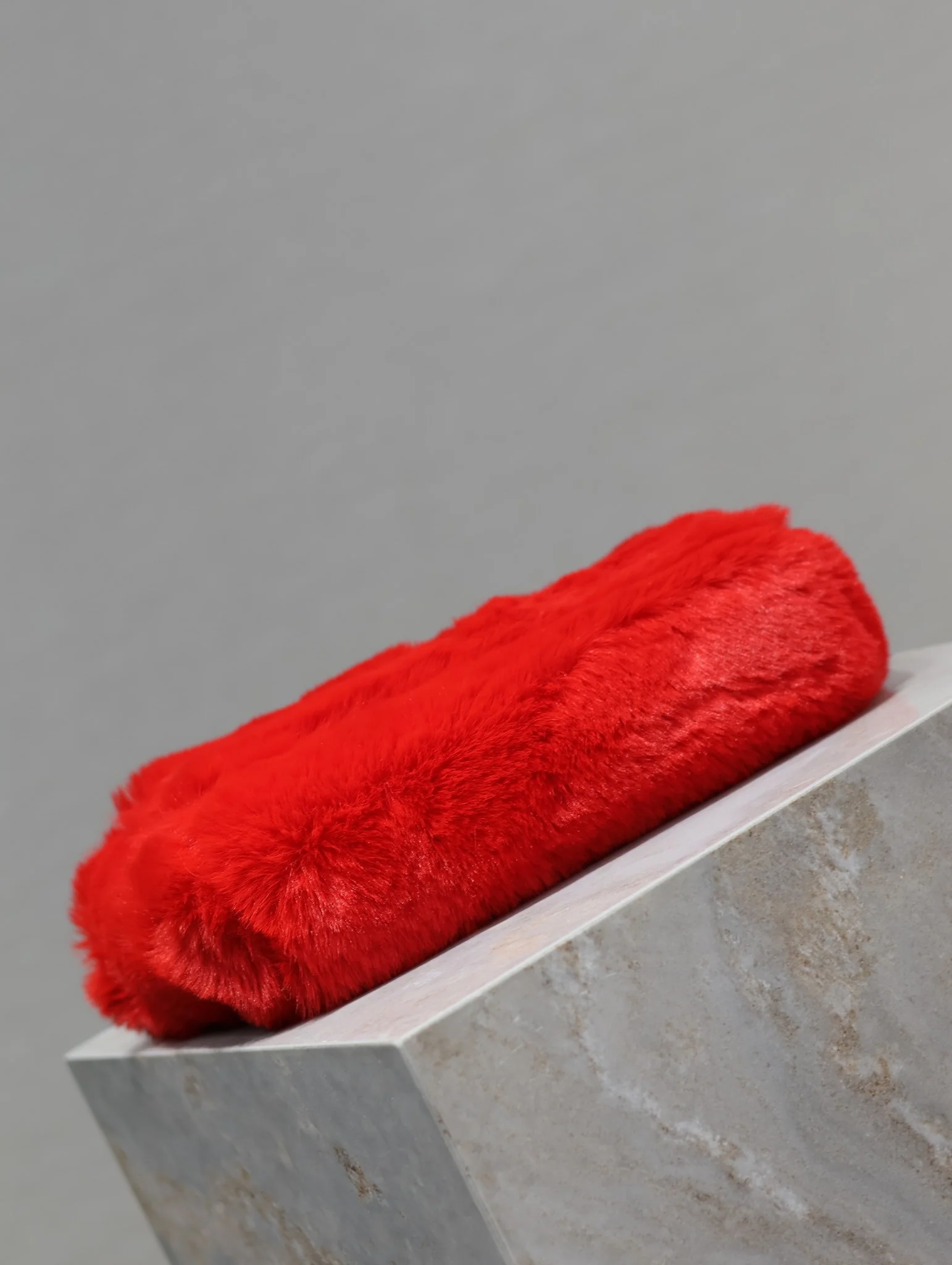 Сумка/наплечная сумка YSL-kate из замши с кроличьим мехом