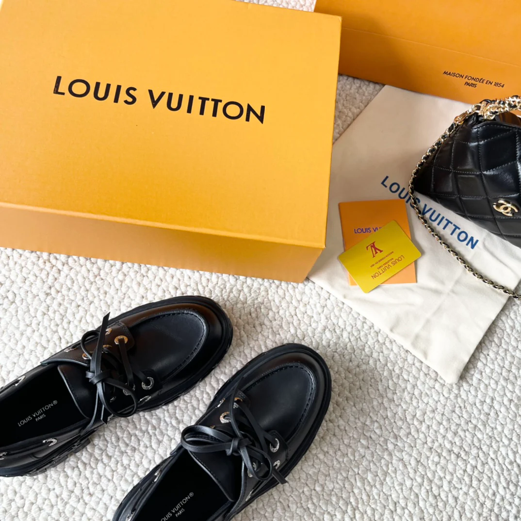 Лоферы LV 2024 - черные