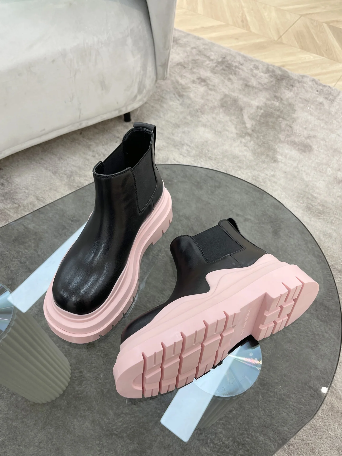 BV - Розовая подошва - Низкие ботинки на платформе