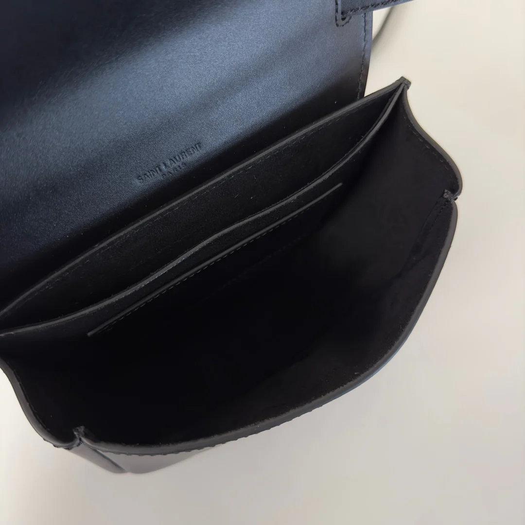 Сумка-седло YSL-Kaia-черная