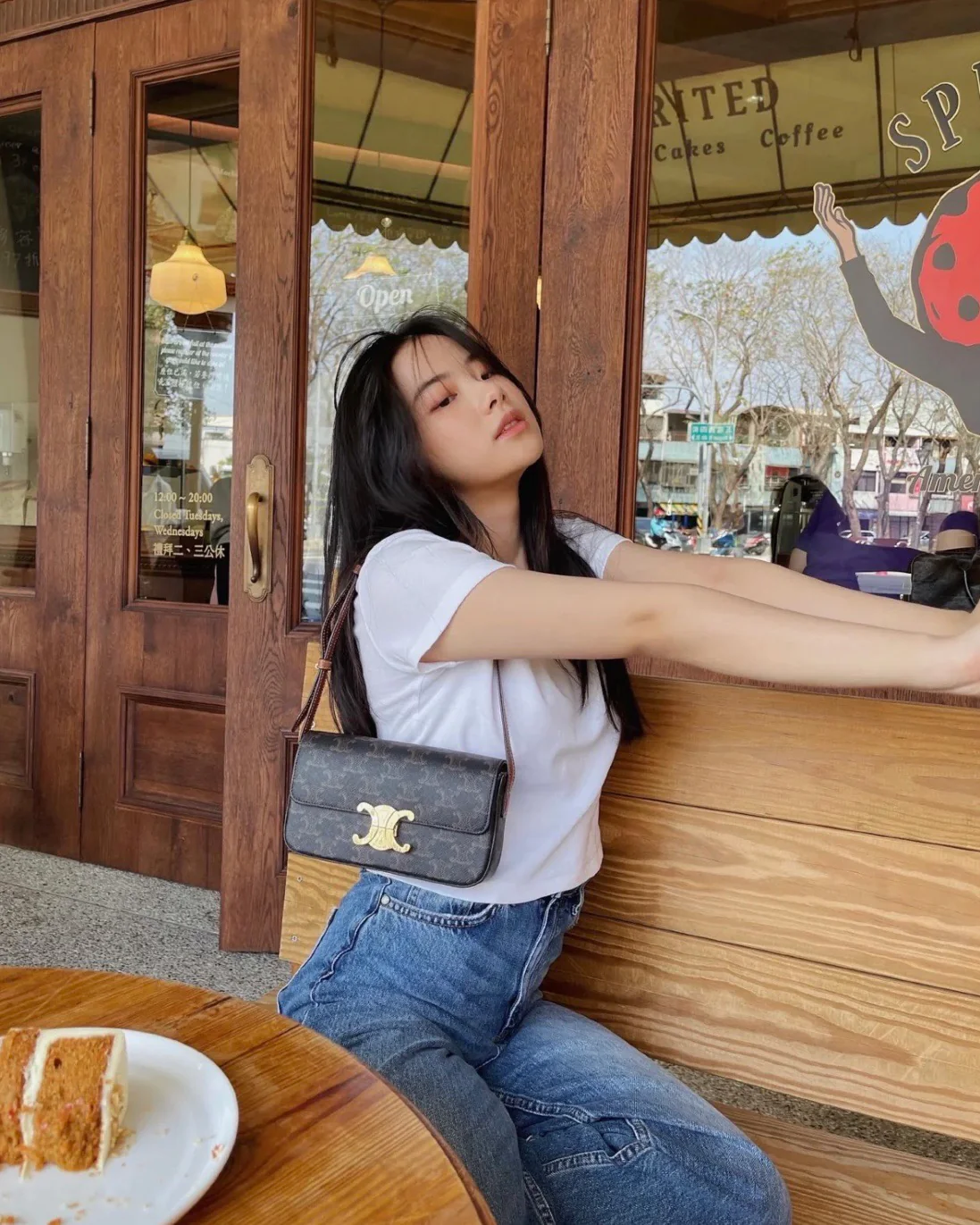 Celine - Новая сумка Celine Arc de Triomphe на цепочке - Кожа, канва Monogram