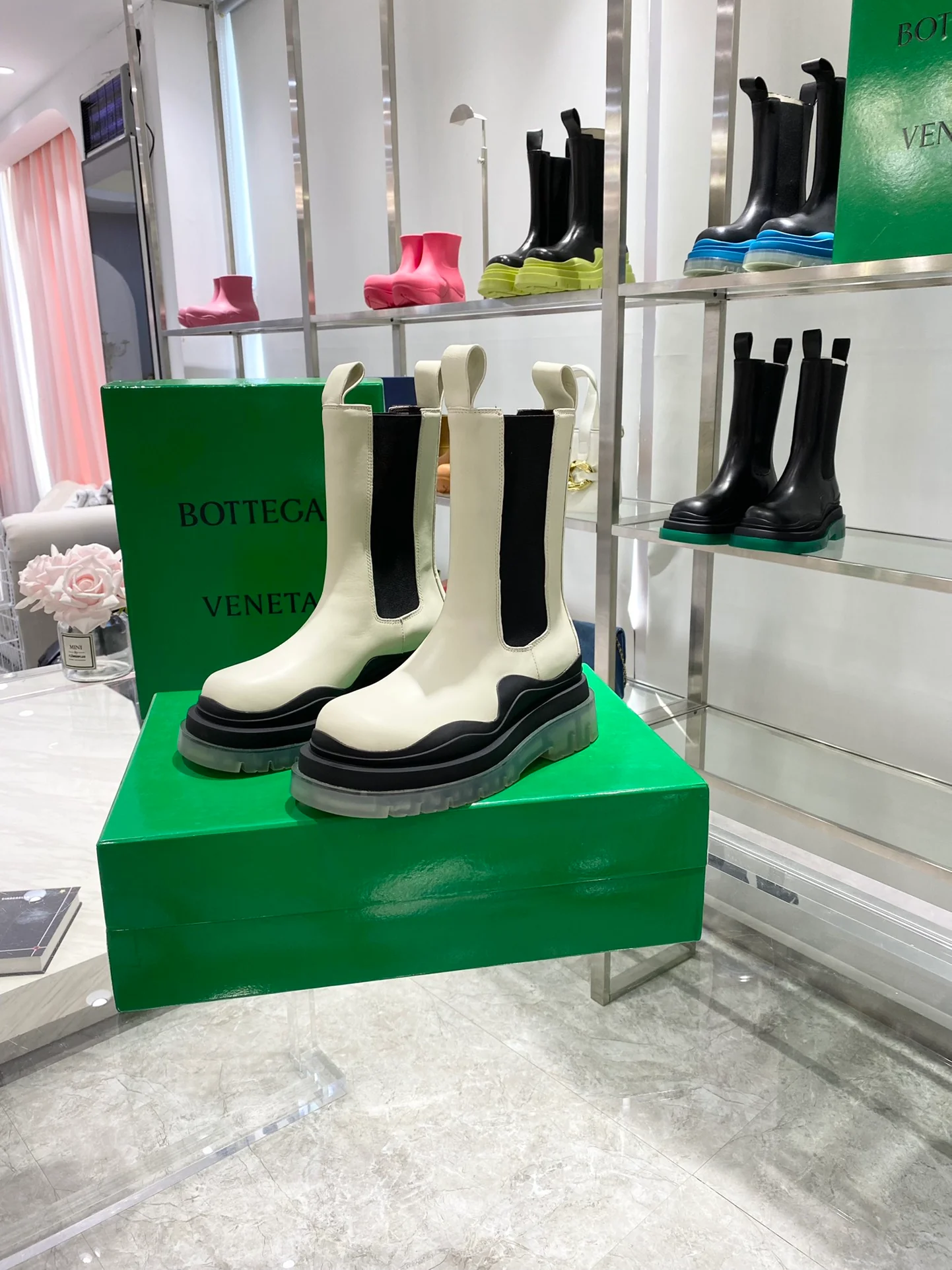 BV - Ковбойская расцветка - Сапоги до середины икры