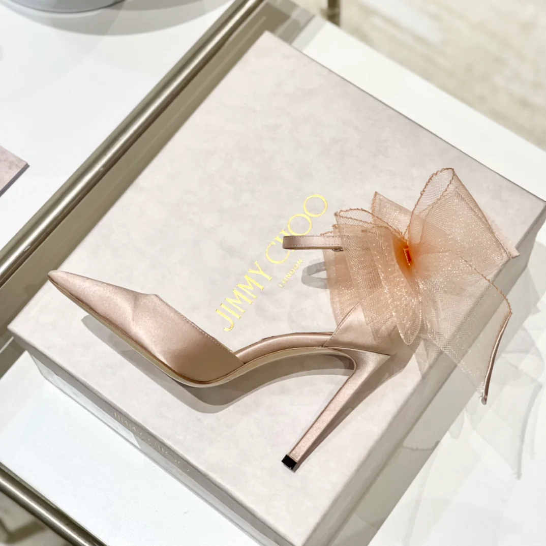 Джимми - 22, Новинка ранней весны - Бант - Туфли на высоком каблуке