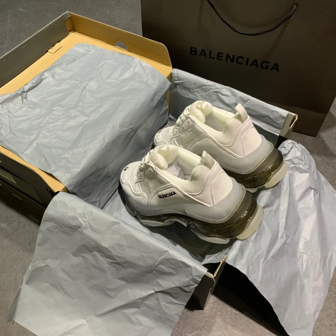 Li Shi - Dad Shoes - Air Cushion Sole - White