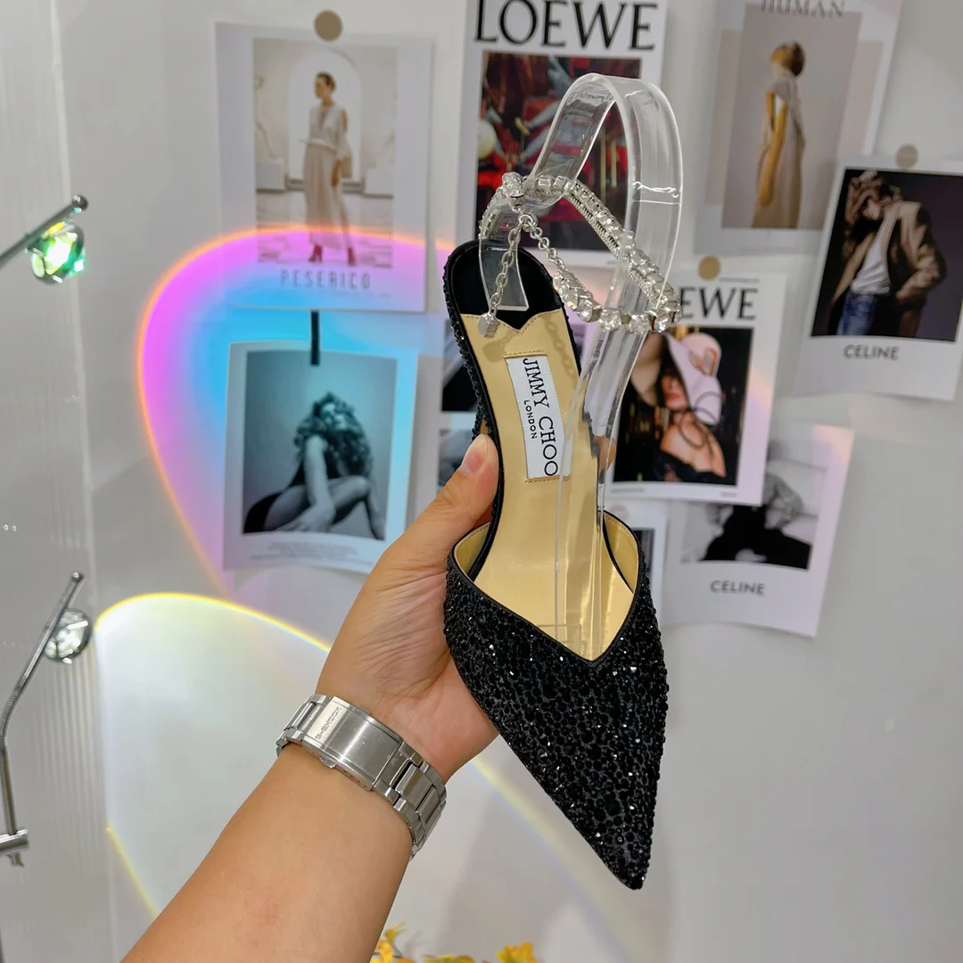 Джимми - Черные туфли на высоком каблуке