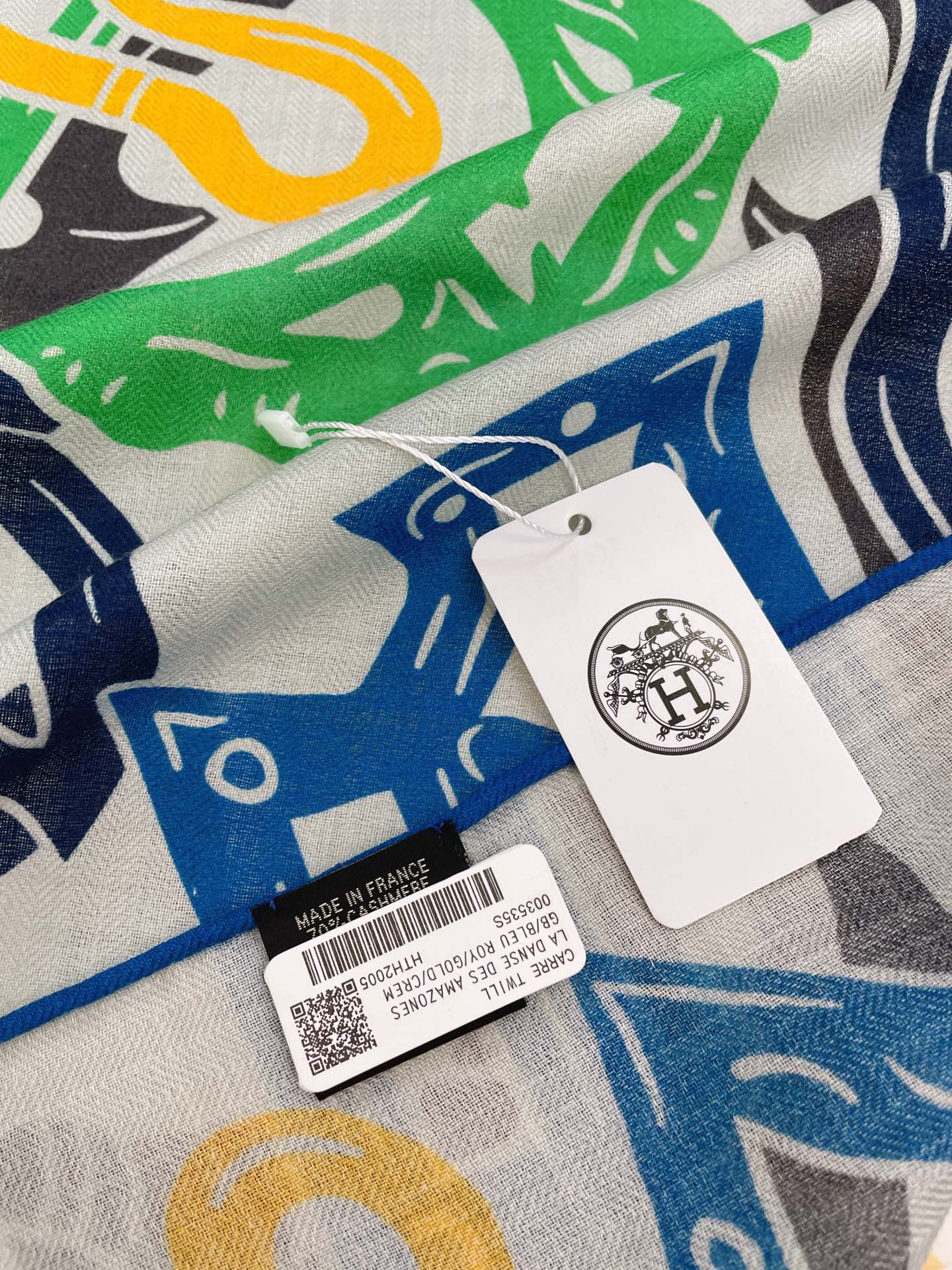 Hermes - Полосатый шарф - 180 см - 63 см - 70 см - Кашемир - 30 см - Шелк