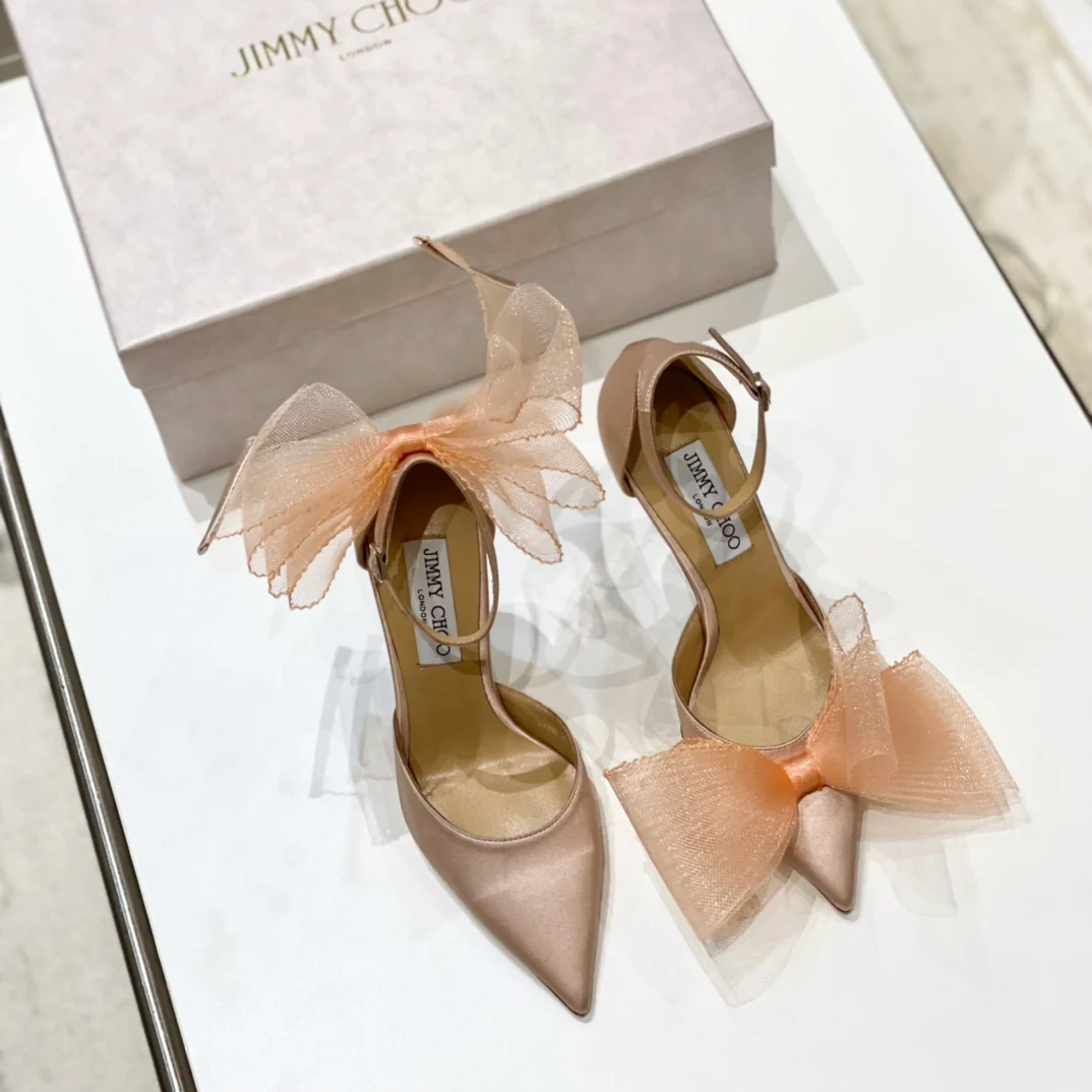 Джимми - 22, Новинка ранней весны - Бант - Туфли на высоком каблуке