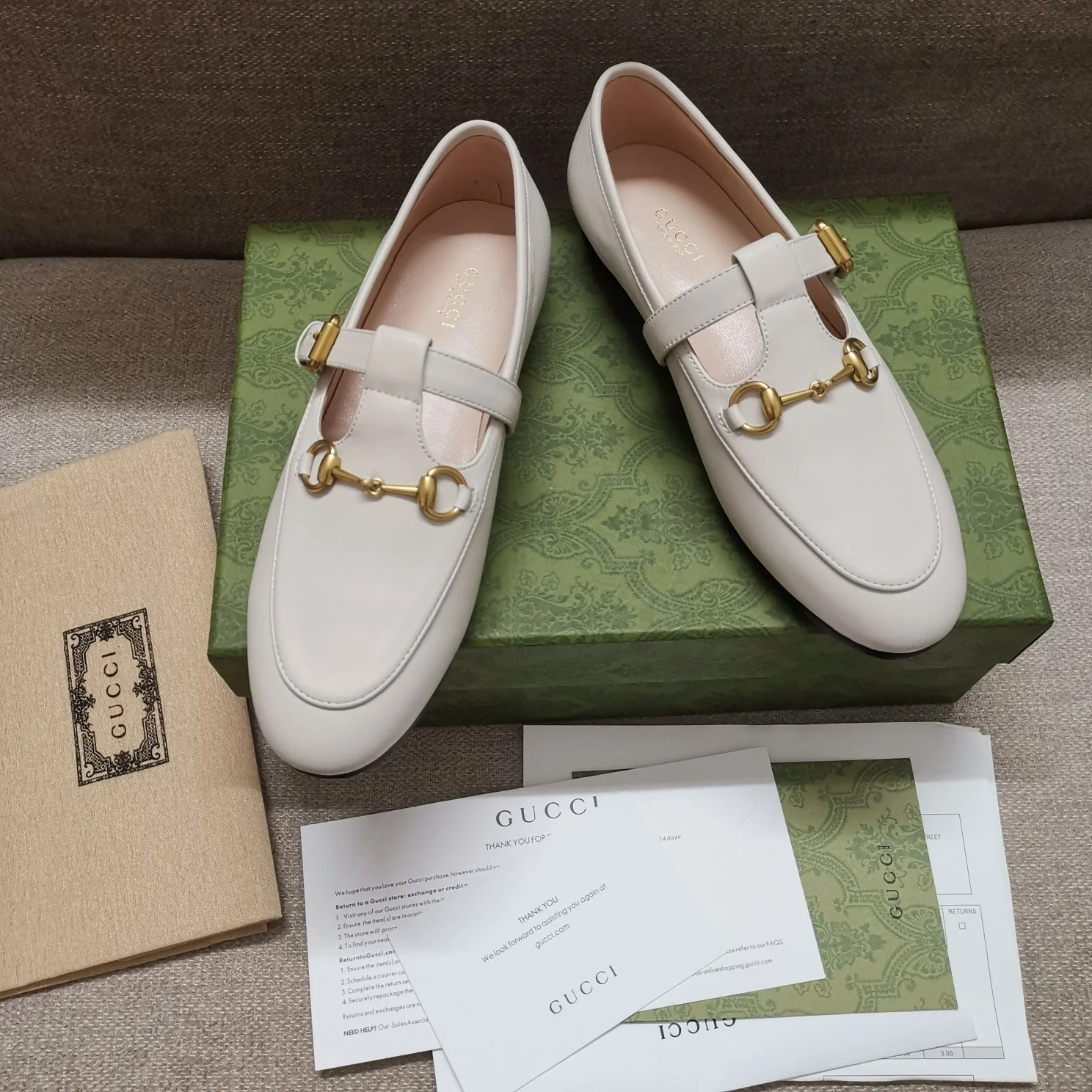 Балетки афро от Gucci