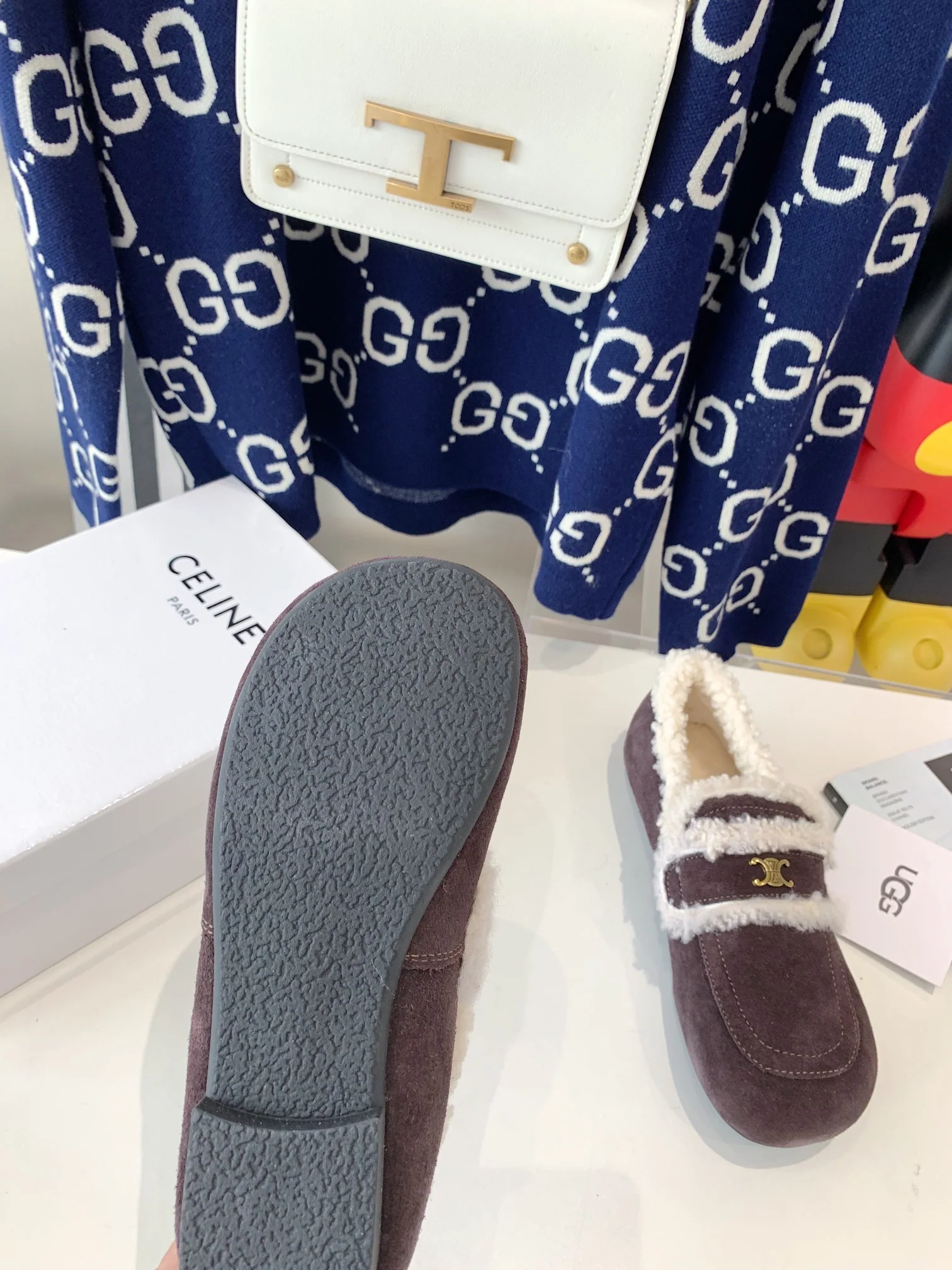 Celine - Снежные сапоги из натуральной кожи и меха